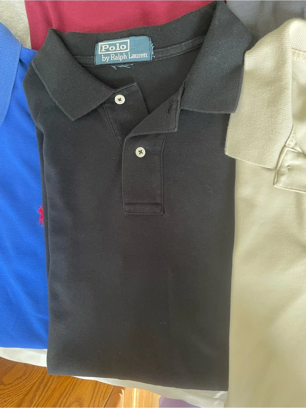 Set of 9. Polo by Ralph Lauren Mixed Color Polo Shirt Lot. Size XL.